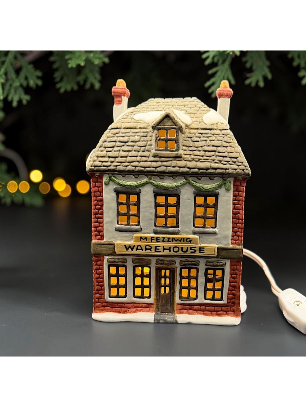 Vtg Department 56 Dickens Series 1985 M Fezziwig Warehouse Christmas Village Box
